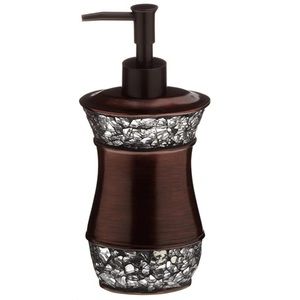 Elite Soap Lotion Dispenser Bronze Glass Crystal